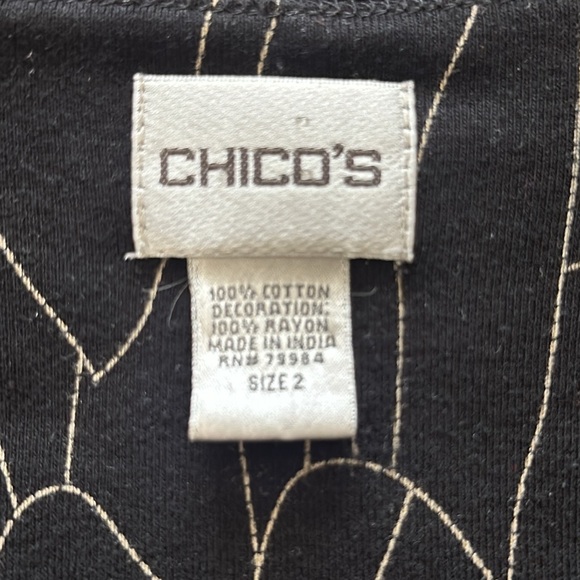 Chico’s | Vintage Boho Women’s Silhouette Top - Picture 4 of 7